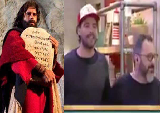 Actor de 'Moisés y los 10 mandamientos' se presentó en Argentina con gorra peruana y esta fue la reacción - VIDEO