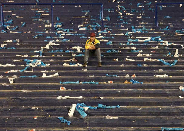 Foto de hincha argentino entristece a Argentina y se vuelve viral