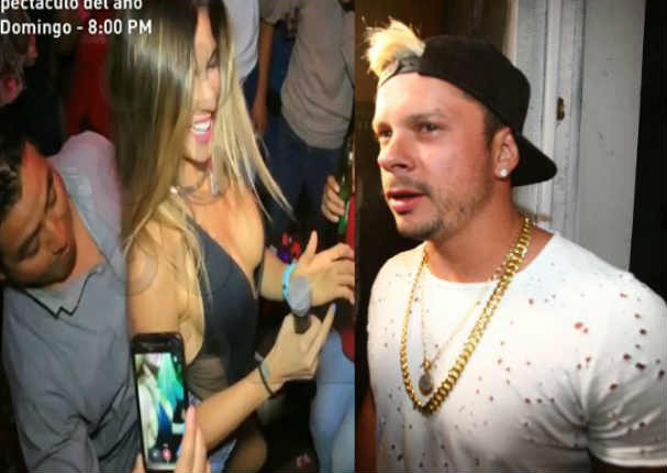 Korina Rivadeneira bailó bien pegadito con hombre desconocido