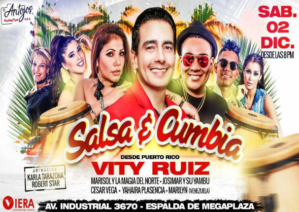 'Salsa y Cumbia' este 2 de Diciembre