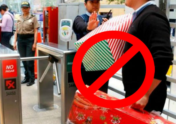 Prohíben el ingreso de paquetes grandes en el Metropolitano