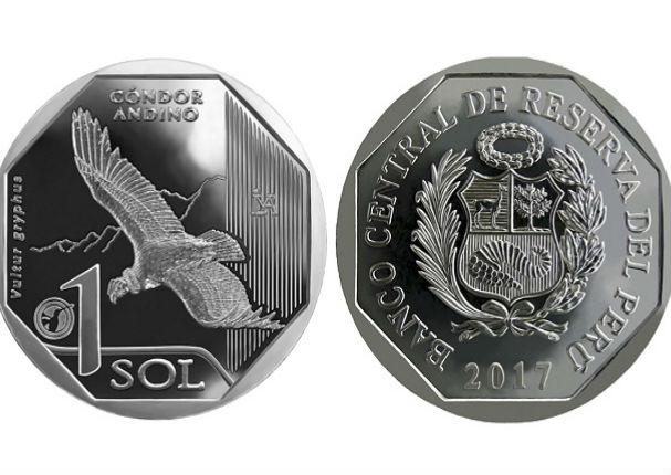 BCRP: lanza nueva moneda de S/1 sol alusiva al cóndor