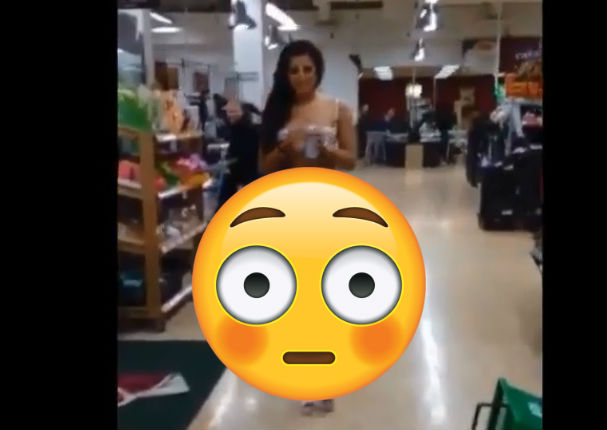 Viral: Mujer se desnudó mientras bebía cerveza para cumplir un reto (VIDEO)