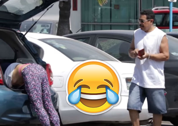 Viral: Miraban a sensual mujer pero se llevaron 'tremenda' sorpresa (VIDEO)
