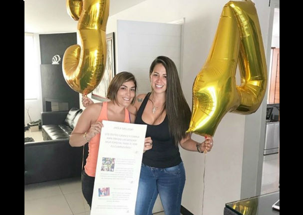Melissa Klug: Mira la tremenda sorpresa que le hizo Evelyn Vela por su cumpleaños (VIDEO)