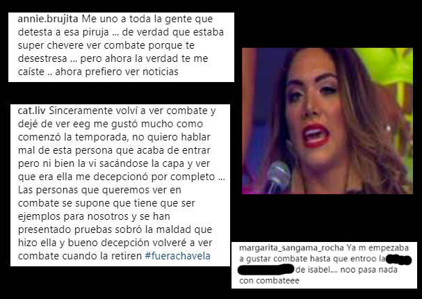 Isabel Acevedo: Exigen salida de Combate y demuestran todo su odio en redes sociales
