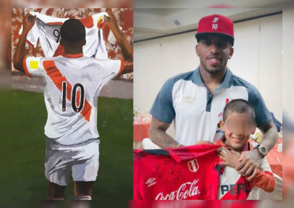 Jefferson Farfán cumple sueño de niño tras triunfo de Perú (FOTO)