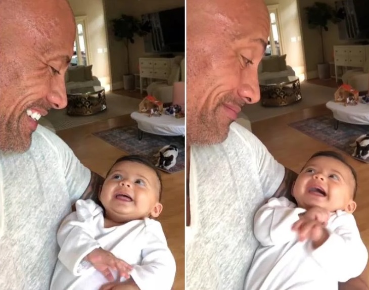 Dwayne Johnson: El tierno video de 'La Roca' hablando con su hija (VIDEO)