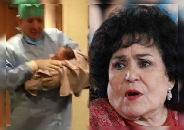 Carmen Salinas conoció a su bisnieto y su reacción tocó corazones (VIDEO)