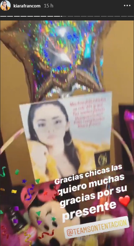 Son Tentación: Kiara Franco fue sorprendida con hermosos detalles por su cumple