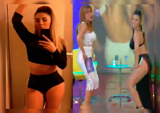 Yahaira Plascencia le enseña a mover el 'totó a Magaly Medina en vivo