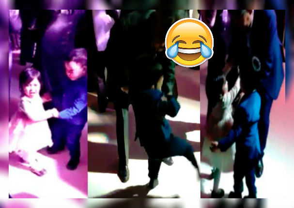 Niño se enfurece con un adulto por 'quitarle' a su pareja de baile (VIDEO)