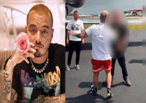 J Balvin realiza escena obscena a un amigo delante de todos