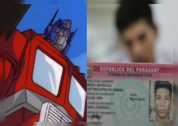 Padre fan de 'Transformers' le pone de nombre 'Optimosprayn' a su hijo