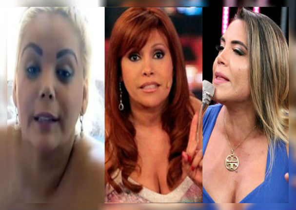 Shirley Cherres y Anelhí Arias se pelean delante de Magaly Medina