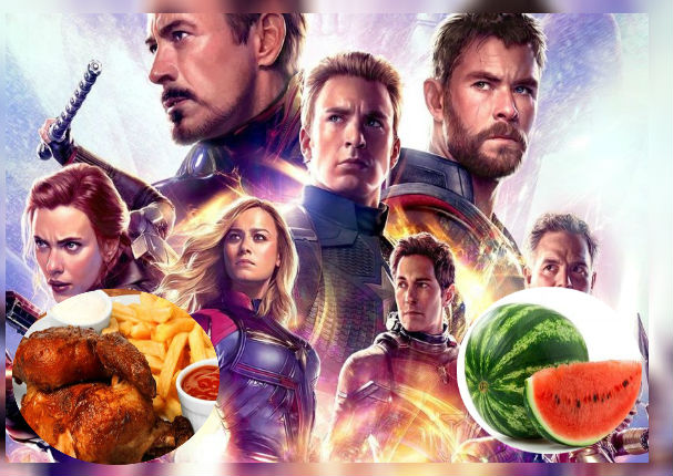 Conoce los inusuales alimentos que lograron ingresar a la función de 'Avengers Endgame'