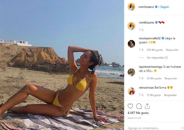 Nicola Porcella y Romina Lozano intercambian románticos mensajes de amor