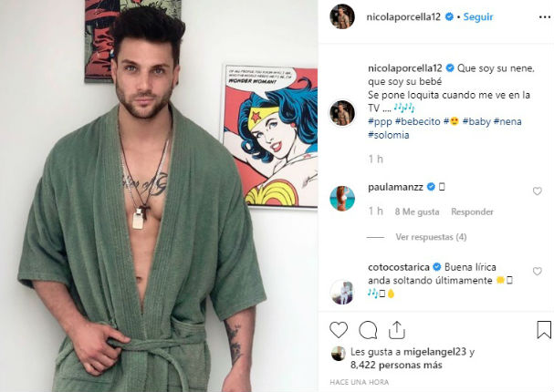Nicola Porcella y Romina Lozano intercambian románticos mensajes de amor