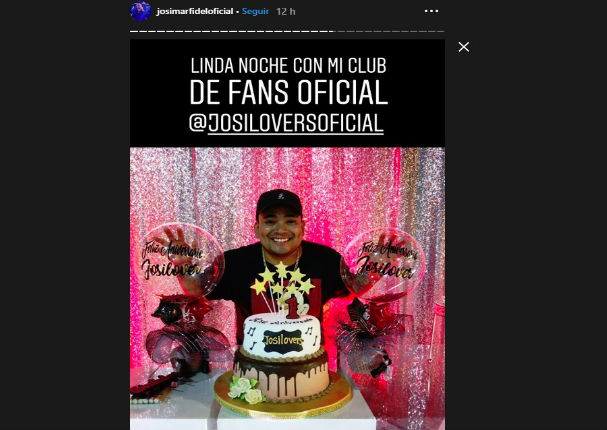 Josimar viene celebrando su cumpleaños de esta manera