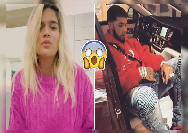 Anuel AA es descubierto por Karol G tocando a otra mujer (VIDEO)