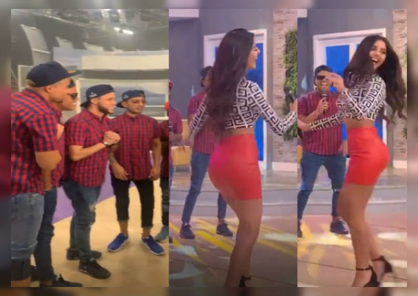 Combinación de la Habana hace bailar a Luciana Fuster en programa en vivo