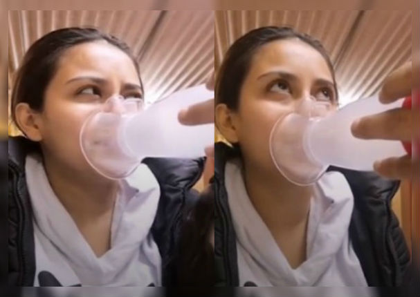 Amy Gutiérrez alarma a seguidores tras ser nebulizada de emergencia