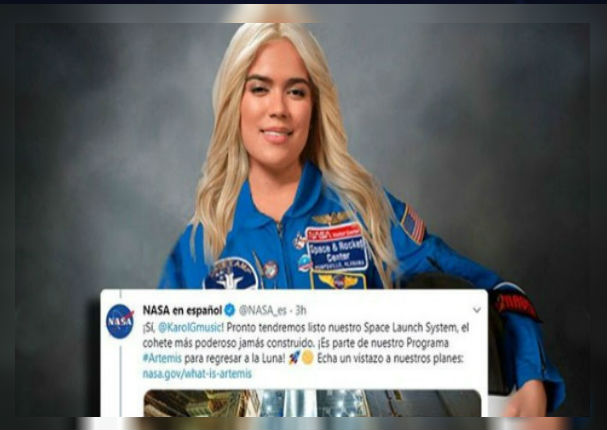 La Nasa invita a Karol G a conocer la Luna tras enviar mensaje romántico a Anuel AA