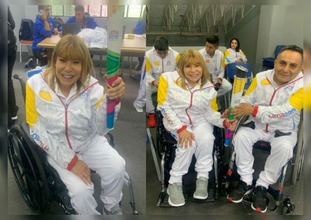 Gina Parker y su recorrido de la antorcha de los Juegos Parapanamericanos Lima 2019