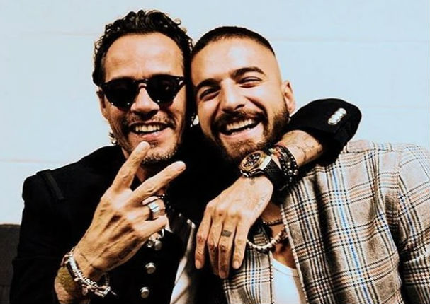 Maluma aparece de sorpresa en concierto de Marc Anthony (VIDEO)