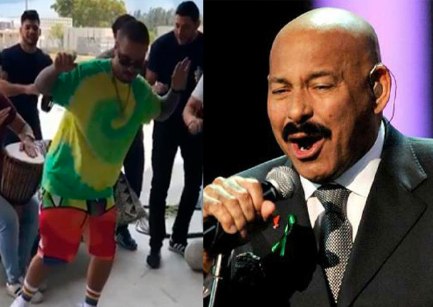 Óscar D' León reacciona así al ver a J Balvin bailar uno de sus temas (VIDEO)