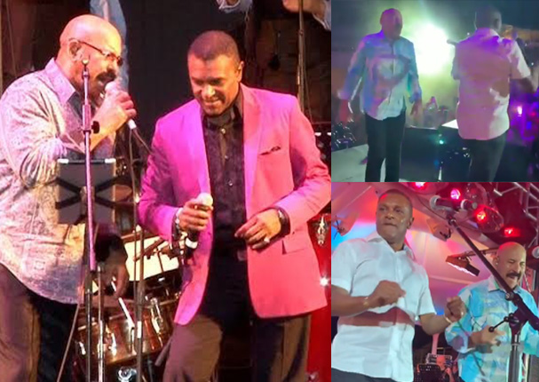 Oscar D' León y José Alberto 'El Canario' se roban el show con estos pasos de baile (VIDEO)