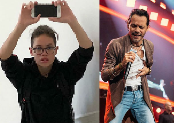 Hijo de Marc Anthony se luce muy enamorado de su novia (VIDEO)