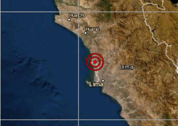 Sismo de 4.5 grados fue registrado esta mañana por el IGP