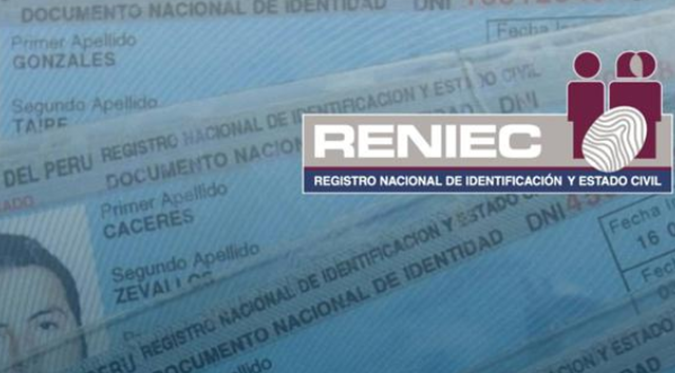 Reniec: DNI vencido será válido hasta finales de Junio