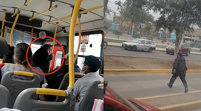 Chofer abandona su bus con pasajeros para ir a votar | VIDEO