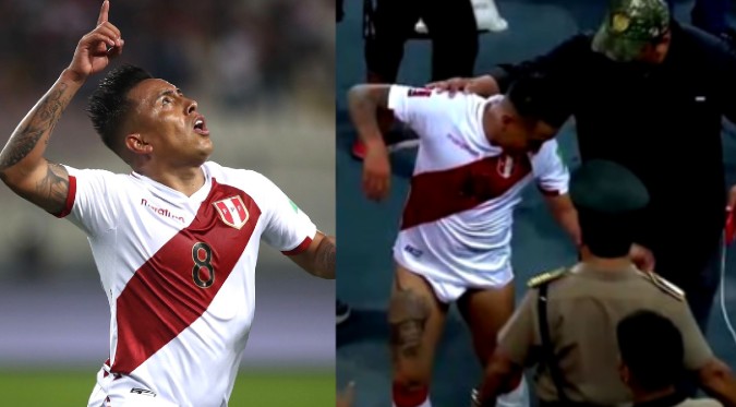 Christian Cueva se quedó en calzoncillos tras pedido de hincha | VIDEO