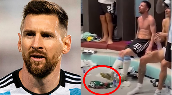 Mundial Qatar 2022: Lionel Messi fue acusado de patear camiseta de México en camerino | VIDEO