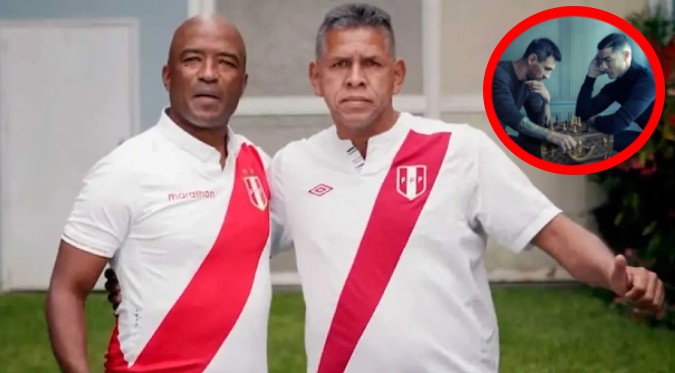 Waldir Sáenz y 'Puma' Carranza IMITARON FOTO de Lionel Messi y Cristiano Ronaldo | FOTO