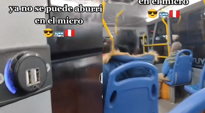 PERUANO QUEDA EN SHOCK al DESCUBRIR PUERTO USB en MICROBÚS: “¡Qué bendición!”