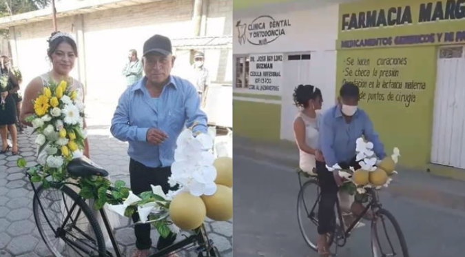 PADRE CONMUEVE al DECORAR su BICICLETA para LLEVAR a su HIJA AL ALTAR el DÍA de SU BODA | VIDEO