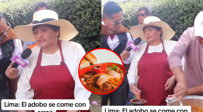 AREQUIPEÑA se MOLESTA tras ENTERARSE de que EN LIMA se COME el ADOBO CON ARROZ: “Con pan de 3 puntas” | VIDEO