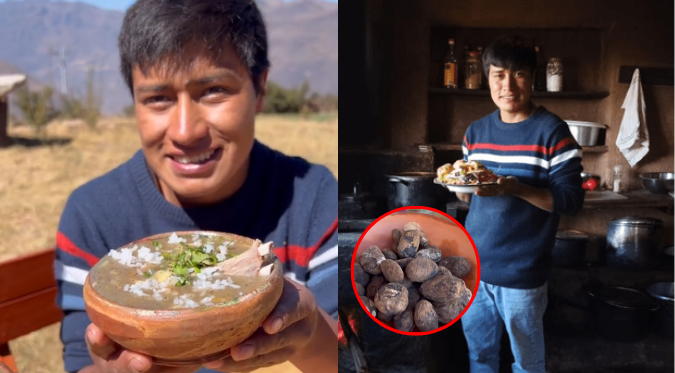 COCINERO CUSQUEÑO PREPARÓ “sopa de piedra” y CIBERNAUTAS QUEDAN SORPRENDIDOS: “Deberías estar en 'El gran chef'” | VIDEO