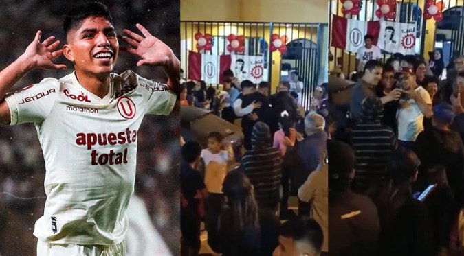 PIERO QUISPE TUVO INCREÍBLE RECIBIMIENTO de SUS VECINOS tras GANAR el CLAUSURA con UNIVERSITARIO | VIDEO