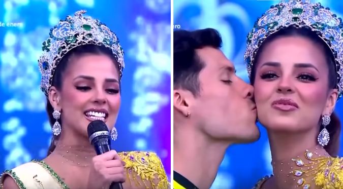 Luciana Fuster volvió a “EEG” como la nueva Miss Grand International: “Yo les prometí que iba a traer la corona al Perú”