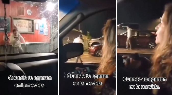 Viral: Mujer descubre a su esposo saliendo de ver a “las cariñosas” [VIDEO]