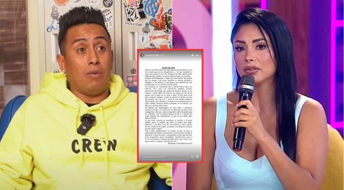 Christian Cueva rompe su silencio sobre infidelidad a su esposa con Pamela Franco: “Fue erróneo”